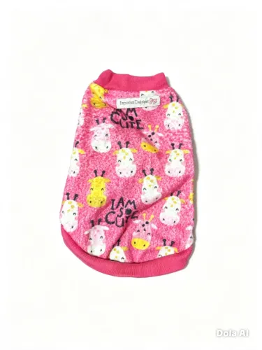 BLUSÃO ROUPINHA PARA PET CACHORRO GIRAFA PINK EMPORIUM DISTRIPET