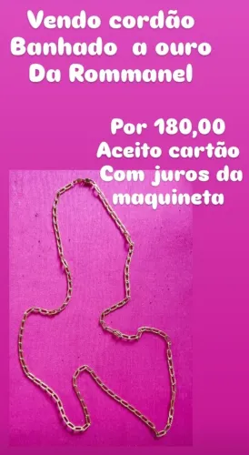Vendo Cordão Banhado a Ouro.