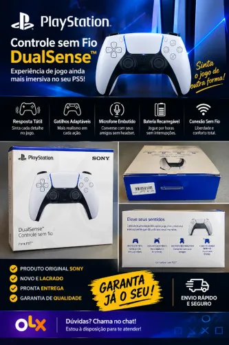 Controle PS5 Playstation Sony - Lacrado na Caixa.