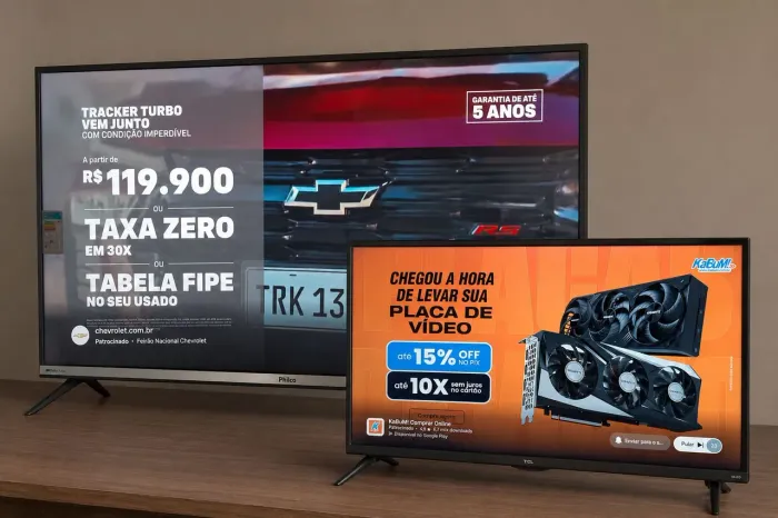 Smart TV Philco 58'' 4K + Smart TV TCL SEMP Full-HD 32''