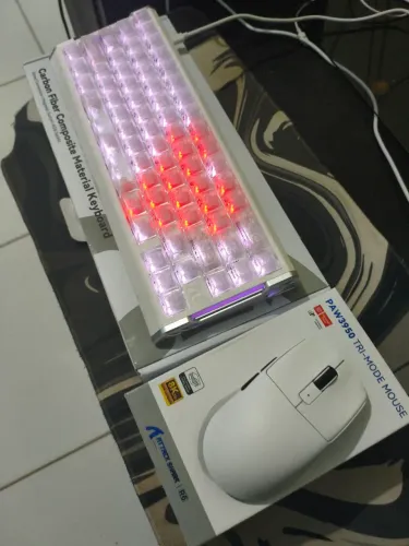 Kit gamer Atack shark branco 