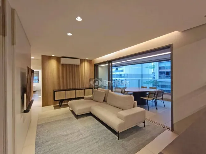 Apartamento com 3 dormitórios para alugar, 128 m² por R$ 20.240/mês - Brooklin Paulista - 