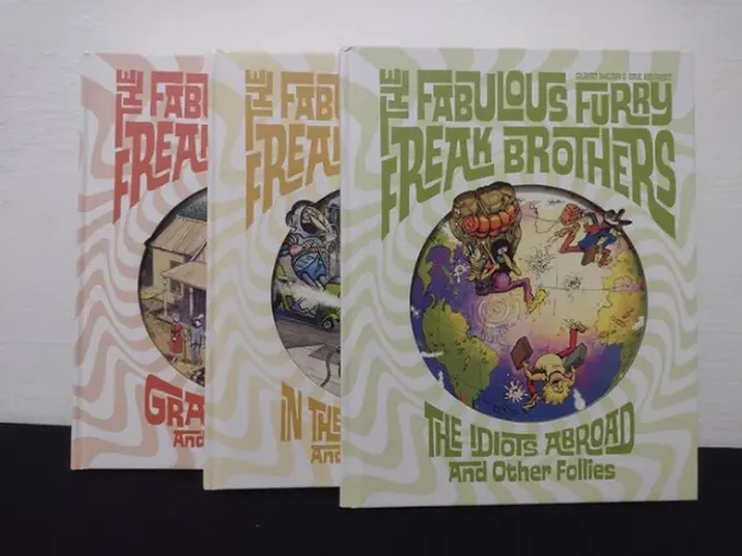 The Fabulous Furry Freak Brothers 3 volumes - Em Inglês - Gilbert Sheldon - Fantagraphics