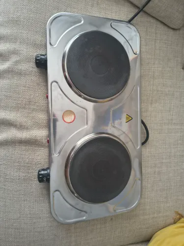 Fogareiro elétrico inox 2 bocas