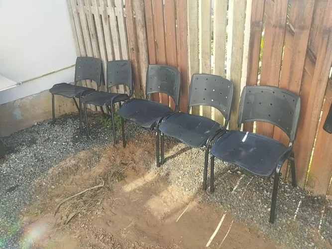 Cadeiras exterior pretas