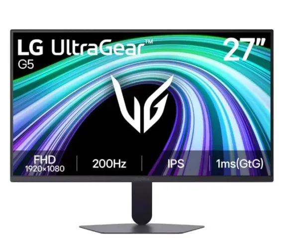 Monitor LG UltraGear 27 Pol. IPS, 200 Hz, 1ms, Full HD , HDR10, G-SYNC , Novo, Lacrado