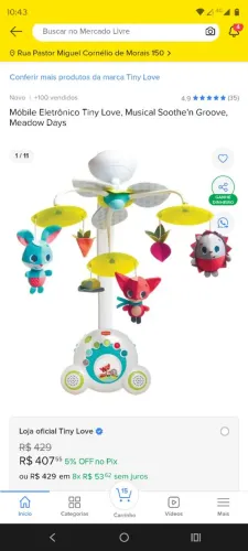 Brinquedos de bebês novo na caixa 