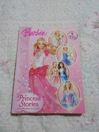 Livro de colorir da Barbie Princess Stories A Collection to Color