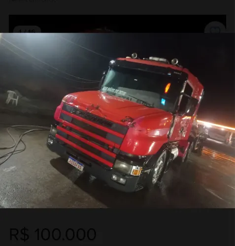 Scania 124 e carreta guerra