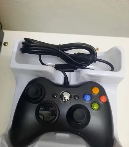 Controle De Xbox 360 Com Fio Para Video Game e PC/ Fat E Pc Joystick Jogo
