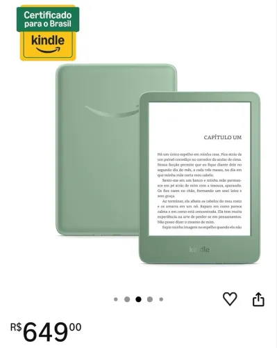 Kindle geração mais recente - Verde