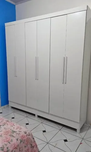 Guarda Roupa Casal 6 Portas Malibu New Novo Direto da Fabrica 