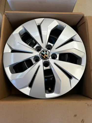  4 Rodas Originais Volkswagen T-Cross Sense Aro 16 + Supercalotas - Zero Km