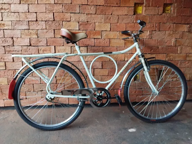 Bicicleta Monark 1986 100% Restaurada (Pérola) aro 26