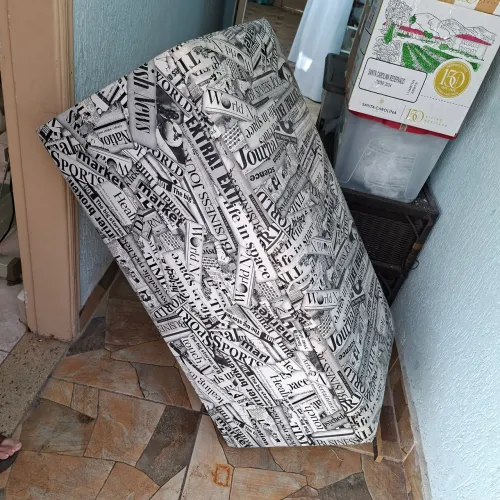 Baú de madeira estampado