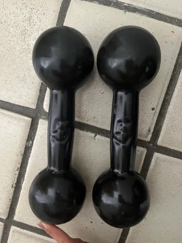 Par de halteres 5 kg (10 kg no total) - Excelente estado