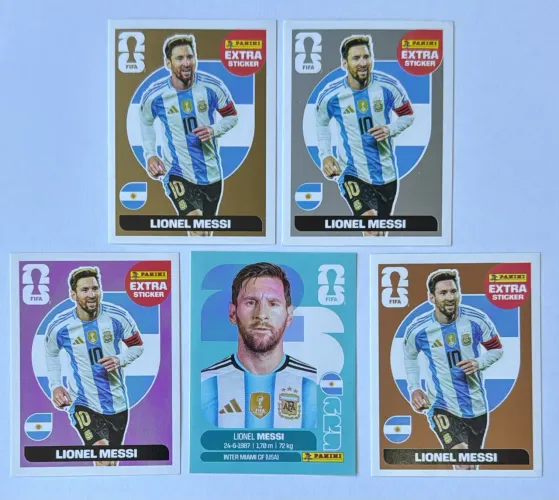 Kit Lionel Messi Figurinhas Legends Extra Sticker Panini
