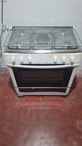 VENDO FOGÃO MUELLER 5 BOCAS COM TAMPA DE VIDRO.