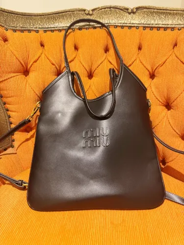 bolsa tote ivy miu miu preta 