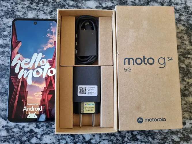 MOTO G34 5G 128GB !!! VENDA OU TROCA !!! PASSO CARTÃO E ENTREGO !!!