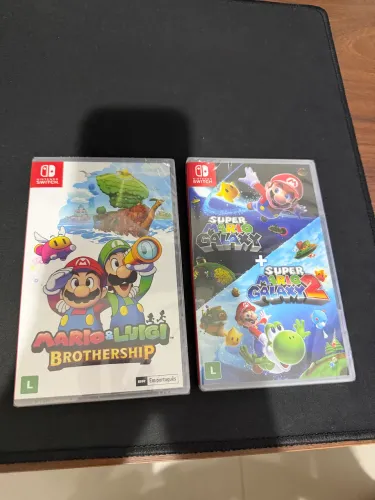 Jogos lacrados do Mario