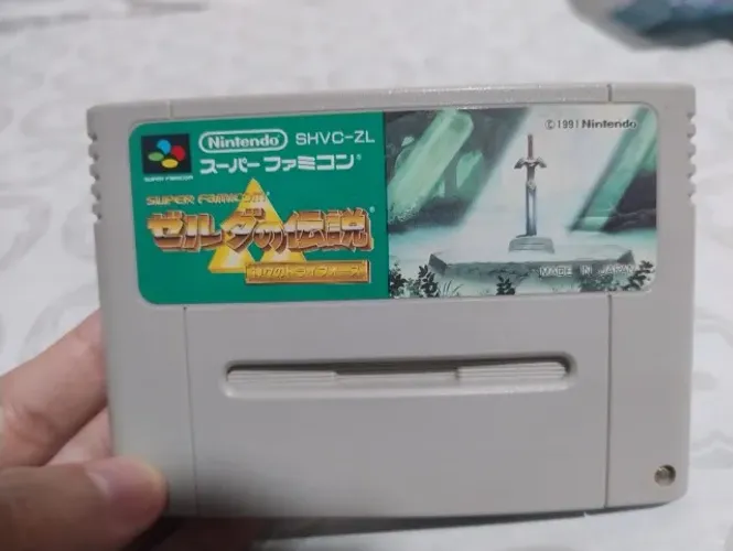 Super Famicom (Nintendo) - Fita original - The Legend of Zelda A Link to The Past