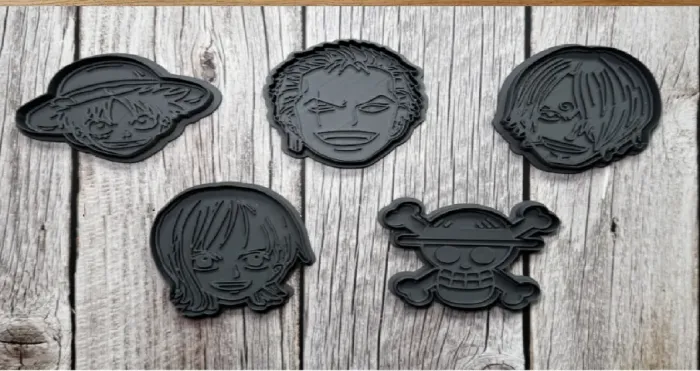 Cortador de Biscoito One Piece 5 Peças
