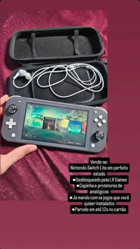 Nintendo Switch Lite Desbloqueado pela LR GAMES