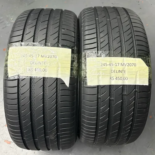 2 PNEUS 245 45 17 DELINTE SEMI NOVOS Mercedes/audi/bmw