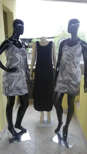 Vestidos de viscose e algodão