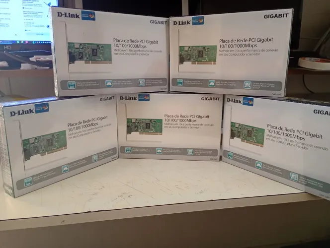 Placa de Rede PCI Gigabit 10/100/1000 Mbps D-Link Modelo DGE-528T