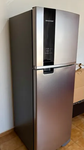 GELADEIRA BRASTEMP FROST FREE DUPLEX 375 LITROS INOX