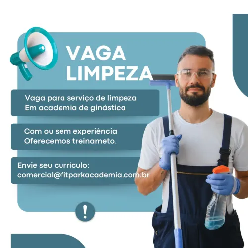 Vaga para limpeza 
