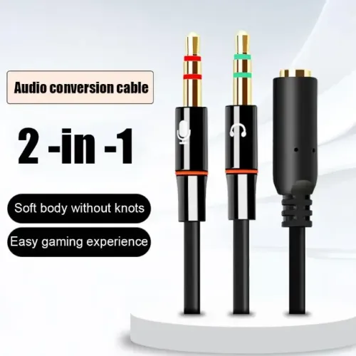 Cabo Headset Adaptador Conversor P3 para P2