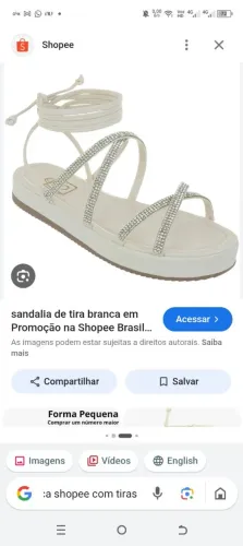 Sandália branca