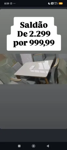 Mesa com cadeiras 