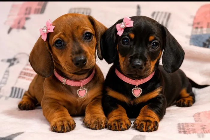 Duas lindas fêmeas Dachshund disponíveis! ?