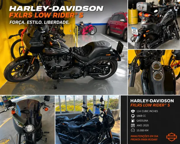 HARLEY LOW RIDER 114 2020 | ESTADO DE ZERO | 15 MIL KM | MUITOS ACESSÓRIOS
