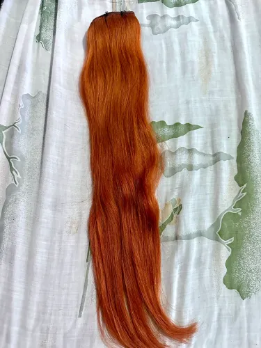 Cabelo humano ruivo cobre brasileiro 