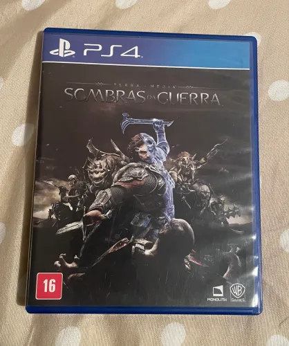 Jogo original playstation 4 Sombras Da Guerra
