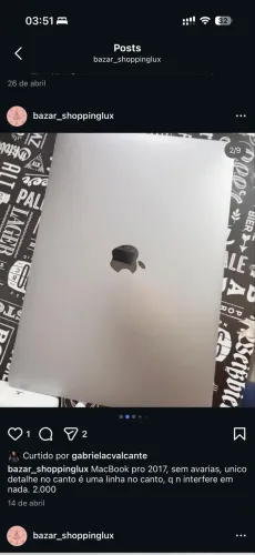 MacBook pro 2017 2.000.
