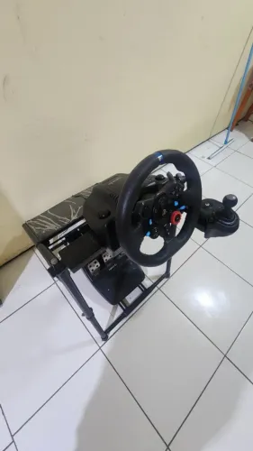 COCKPIT COMPLETO - LOGITECH G29 + CÂMBIO + BASE