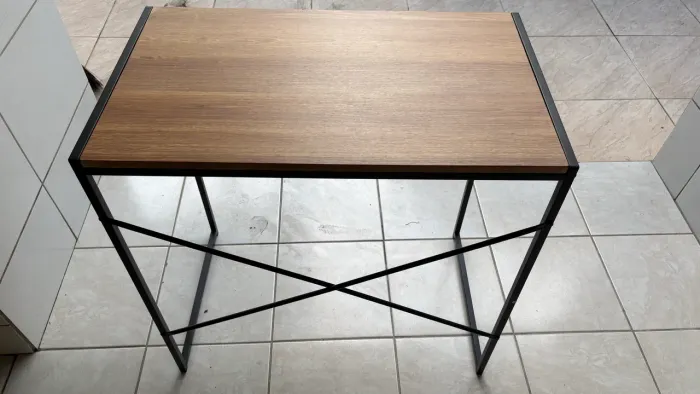 Mesa estudo escrivaninha home office metal nadeira