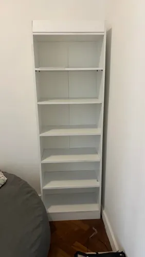 ESTANTE DE LIVROS BRANCA
