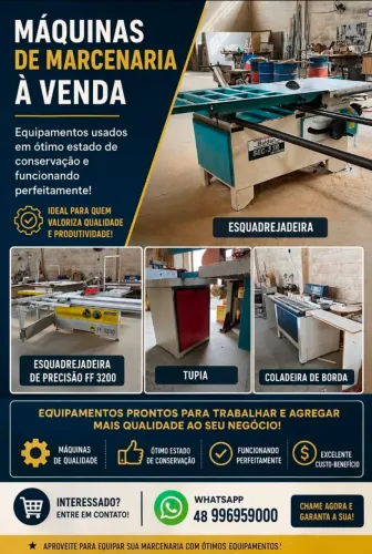 MÁQUINAS PARA MARCENARIA