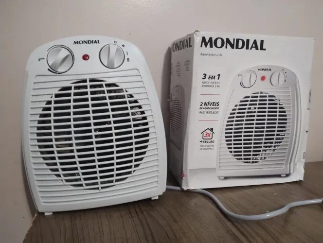 VENDO Aquecedor Mondial A-08 3 em 1 (127v) - Praticamente Novo!