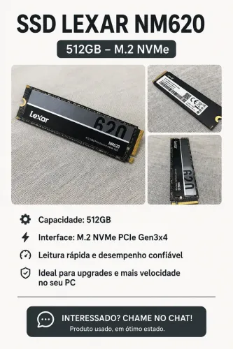 SSD Lexar NM620 512GB M.2 NVMe
