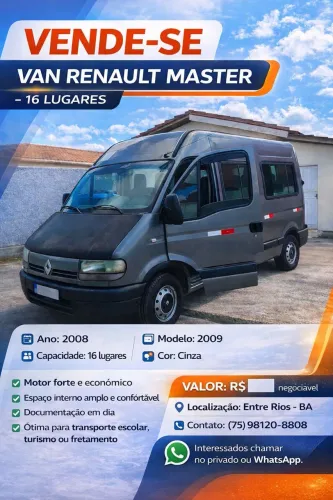 Renault Master 2.5 DCI 16V 115cv 16L Diesel 2009