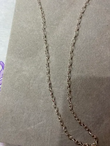 Colar prata 925 elo coração