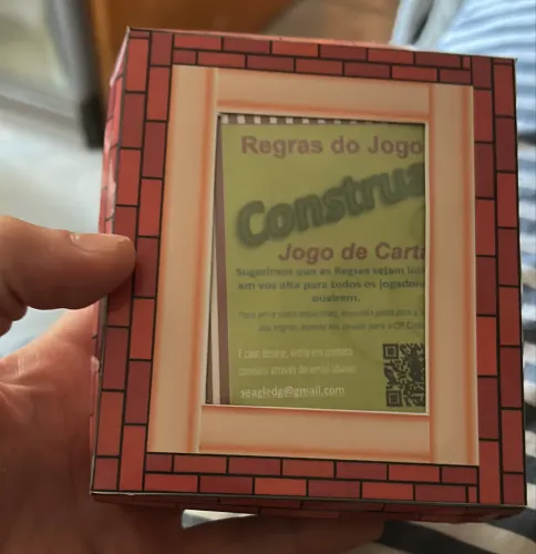 Jogo de cartas Construa - novo